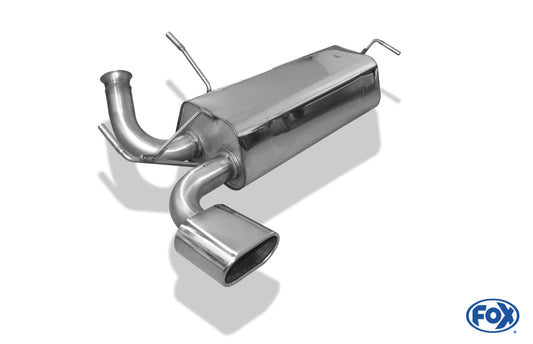 FOX Peugeot 206 RC Endschalldämpfer quer - 135x80 Typ 52
