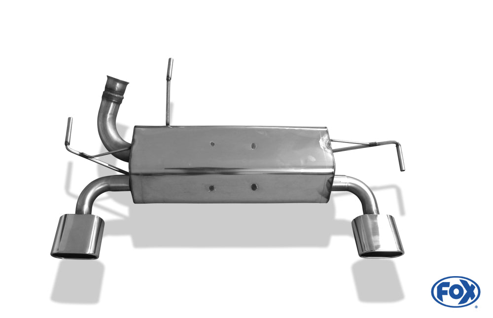 FOX Peugeot 206 RC Endschalldämpfer quer Ausgang rechts/links - 135x80 Typ 52 rechts/links