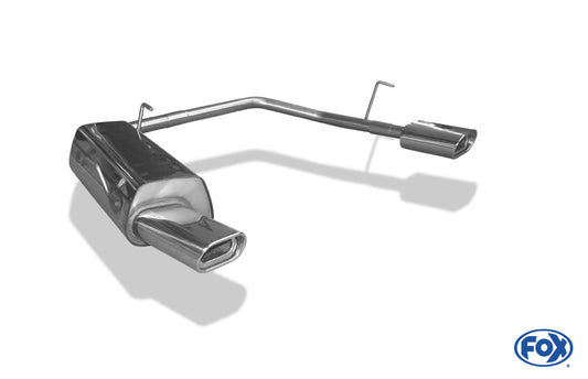 FOX Peugeot 206 S16/ S16 Cabrio Endschalldämpfer Ausgang rechts/links - 135x80 Typ 53 rechts/links