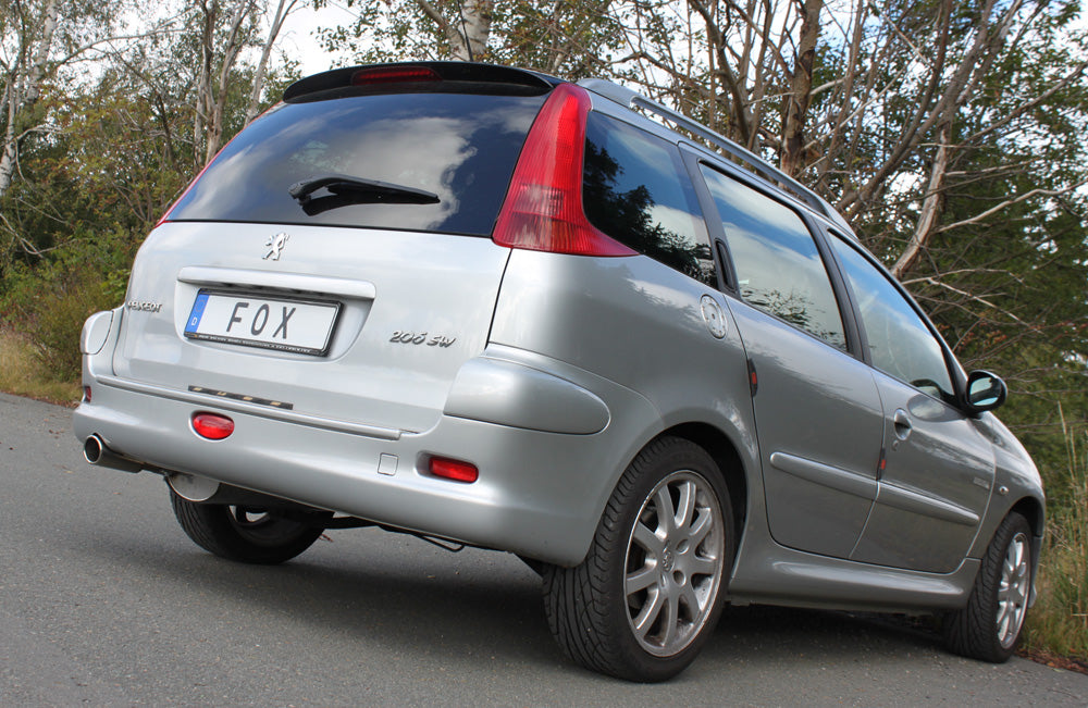 FOX Peugeot 206 SW Endschalldämpfer - 106x71 Typ 32