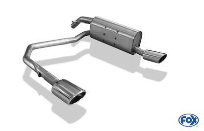 FOX Peugeot 207/ 207 SW/ 208 Endschalldämpfer Ausgang rechts/links - 115x85 Typ 32 rechts/links