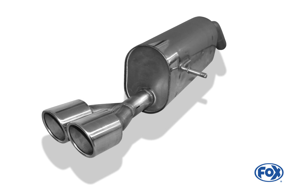 FOX Peugeot 207 RC Endschalldämpfer einseitig - 2x100 Typ 16