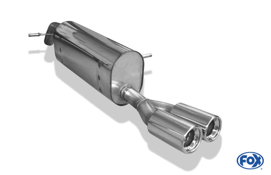 FOX Peugeot 207 SW Endschalldämpfer einseitig - 2x80 Typ 13
