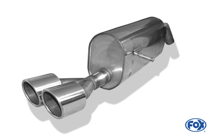 FOX Peugeot 208 GTI Endschalldämpfer - 2x90 Typ 16