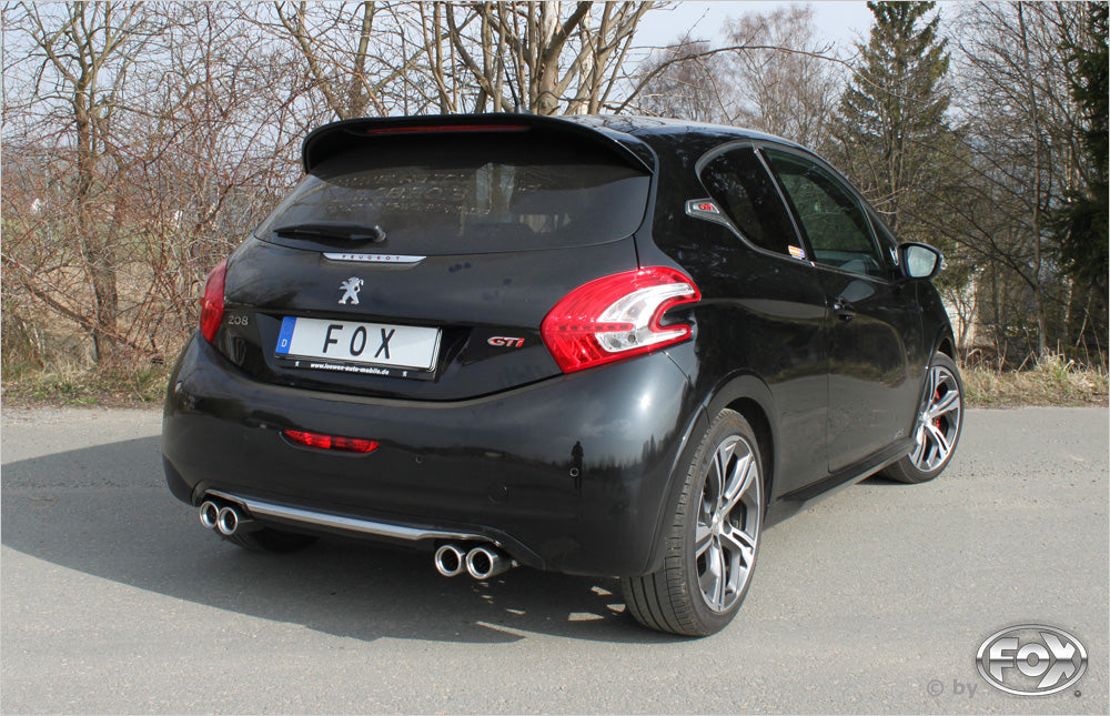 FOX Peugeot 208 GTI Endschalldämpfer Ausgang rechts/links - 2x76 Typ 13 rechts/links