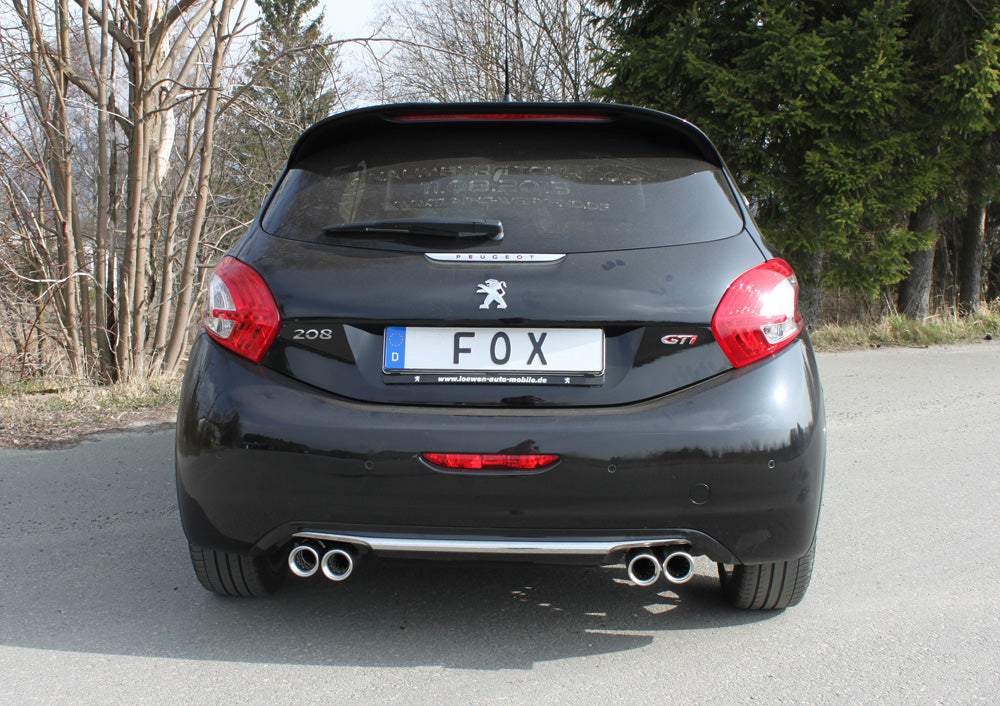 FOX Peugeot 208 GTI Endschalldämpfer Ausgang rechts/links - 2x76 Typ 13 rechts/links