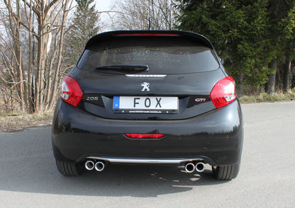 FOX Peugeot 208 GTI Endschalldämpfer Ausgang rechts/links - 2x76 Typ 13 rechts/links
