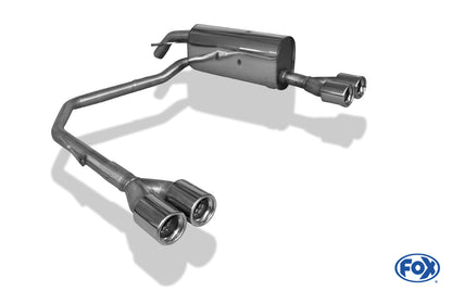 FOX Peugeot 208 GTI Endschalldämpfer Ausgang rechts/links - 2x76 Typ 13 rechts/links