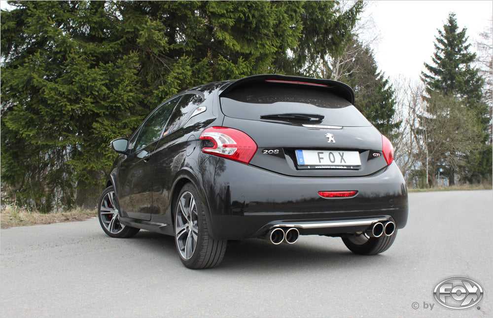 FOX Peugeot 208 GTI Endschalldämpfer Ausgang rechts/links - 2x90 Typ 16 rechts/links