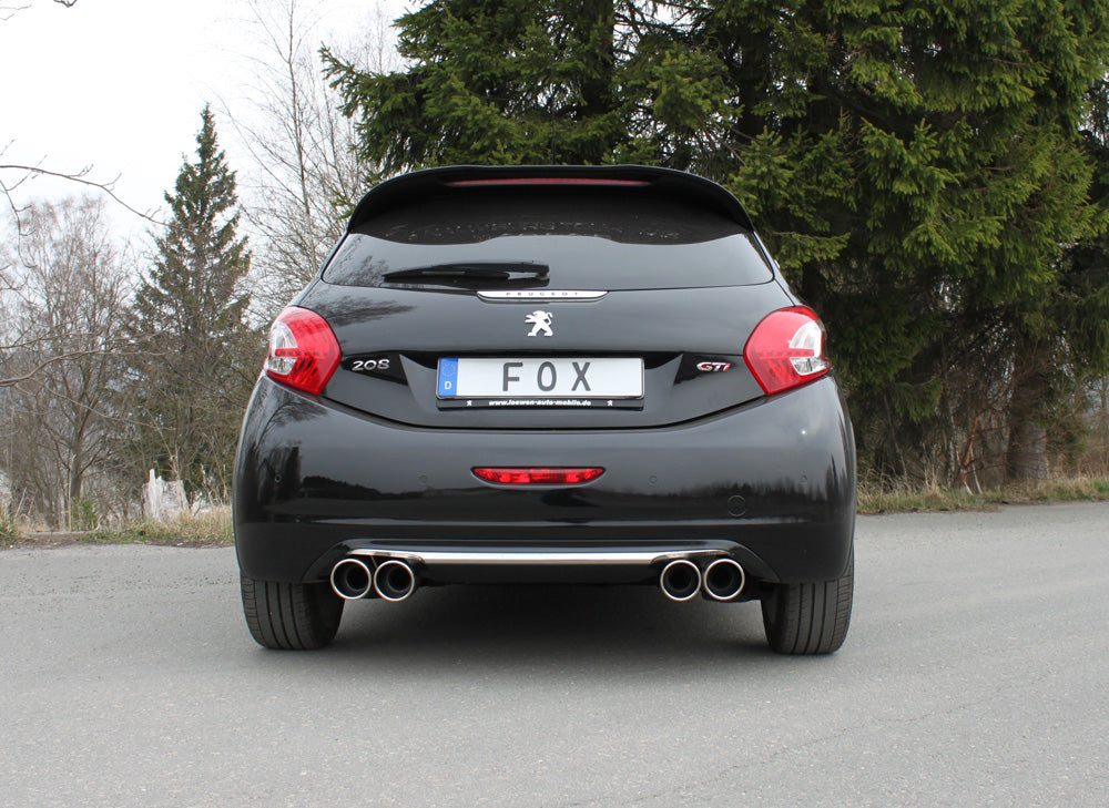 FOX Peugeot 208 GTI Endschalldämpfer Ausgang rechts/links - 2x90 Typ 16 rechts/links