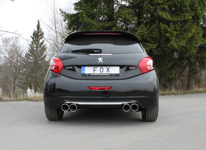 FOX Peugeot 208 GTI Endschalldämpfer Ausgang rechts/links - 2x90 Typ 16 rechts/links