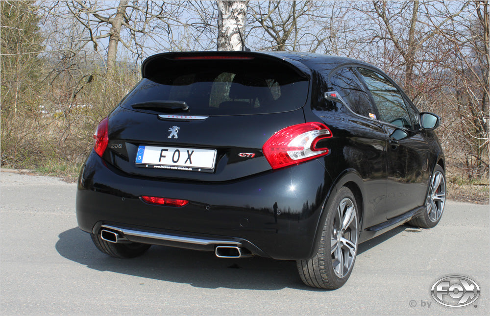 FOX Peugeot 208 GTI Endschalldämpfer Ausgang rechts/links - 145x65 Typ 59 rechts/links