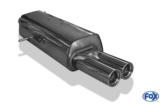 FOX Peugeot 307 Endschalldämpfer - 2x76 Typ 13