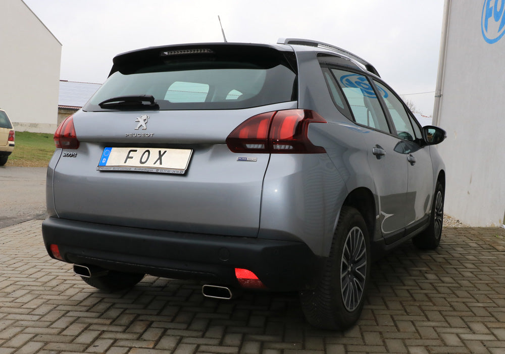 FOX Peugeot 2008 Endschalldämpfer Ausgang rechts/links - 145x65 Typ 59 rechts/links