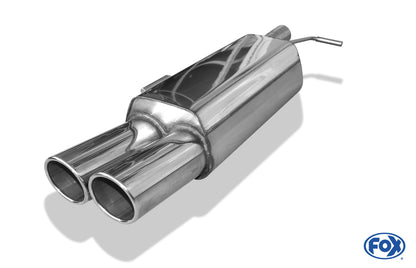 FOX Peugeot RCZ Endschalldämpfer einseitig - 2x100 Typ 16