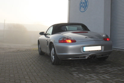 FOX Porsche Boxster Typ 986 Endschalldämpfer Ausgang mittig - 2x80 Typ 25