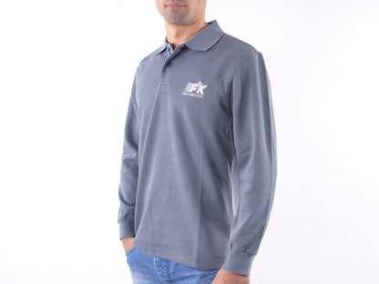Poloshirt, Polo, Shirt, Top Modern, Klasse Design, grau Größe L