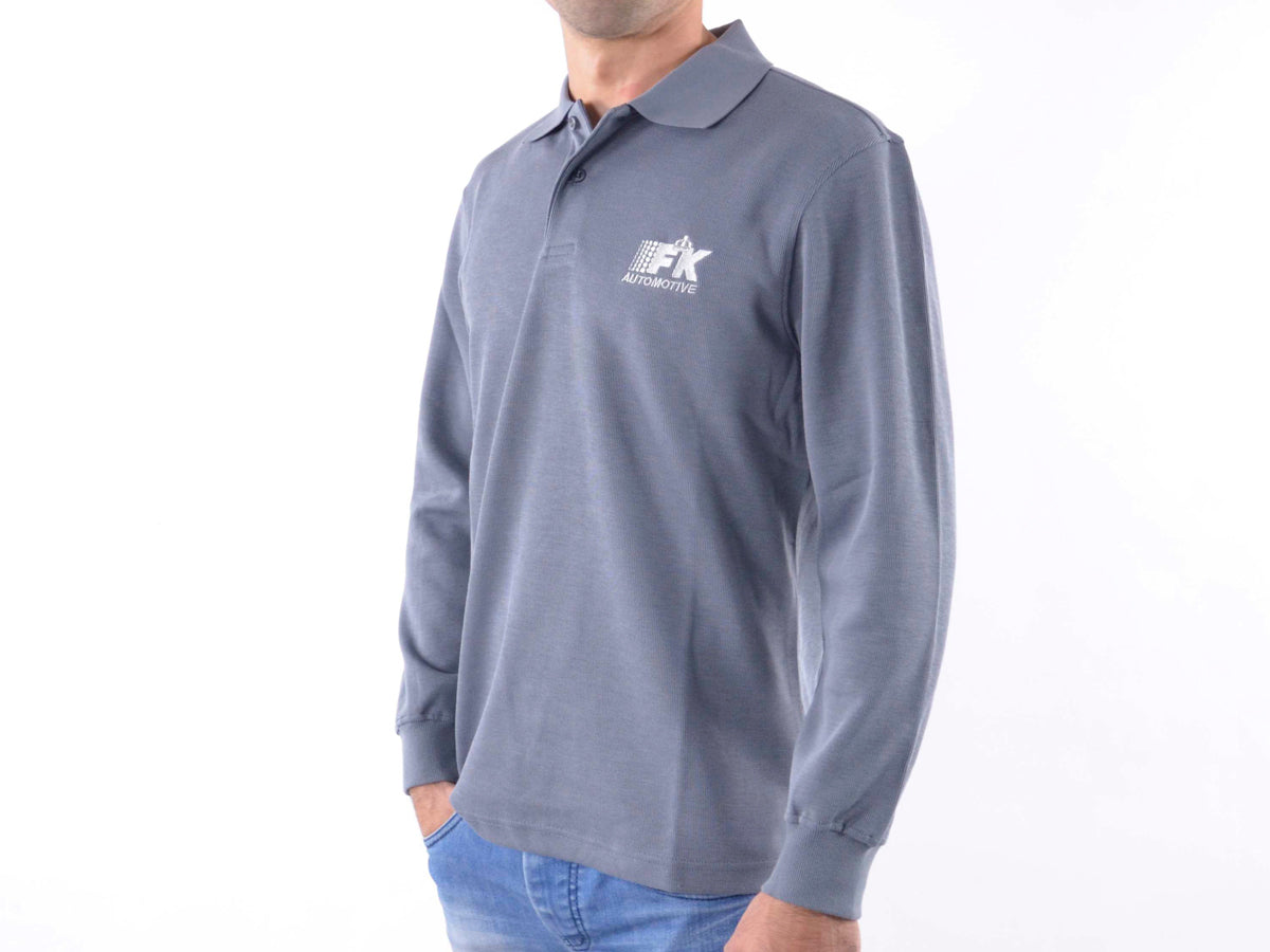Poloshirt, Polo, Shirt, Top Modern, Klasse Design, grau Größe S