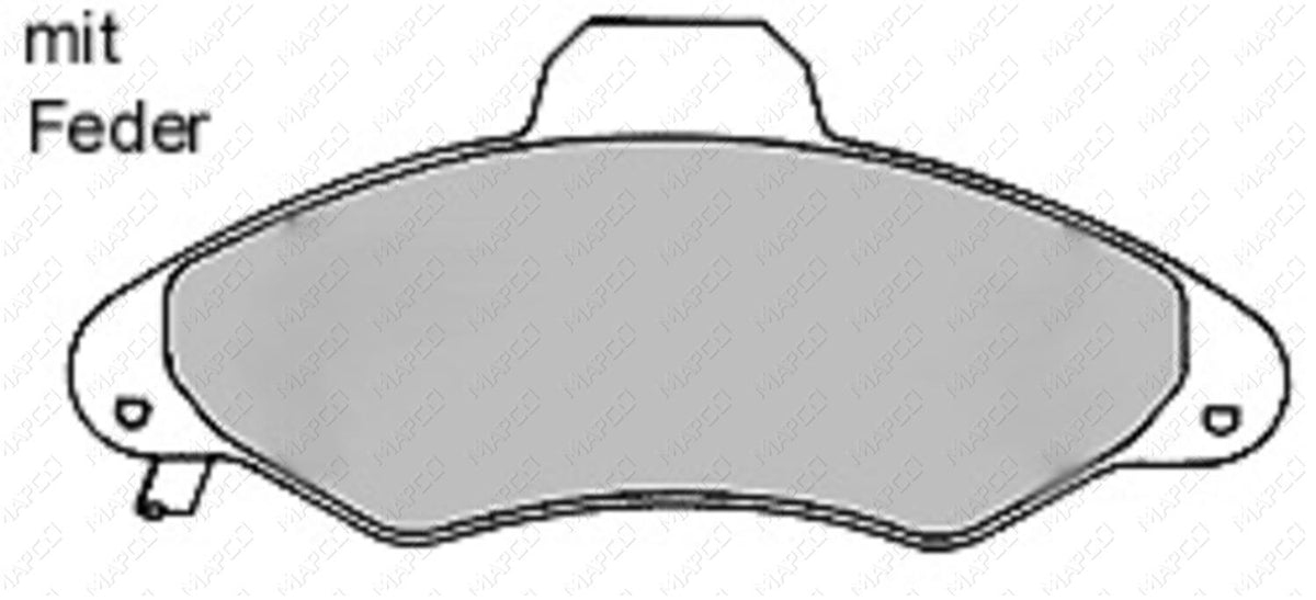 MAPCO Bremsbelagsatz, Scheibenbremse Vorderachse  6388/1