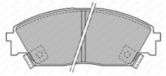 MAPCO Bremsbelagsatz, Scheibenbremse Vorderachse  6434