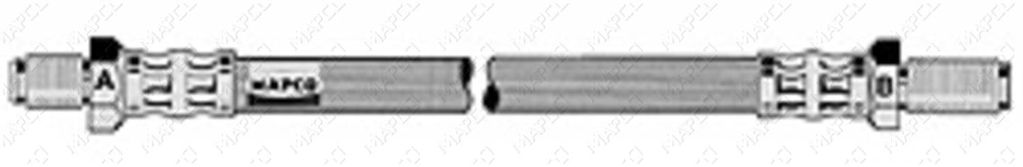 MAPCO Bremsschlauch Hinterachse  3981