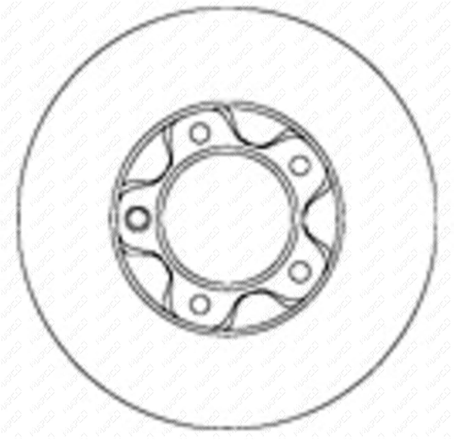 MAPCO Bremsscheibe Vorderachse  15776