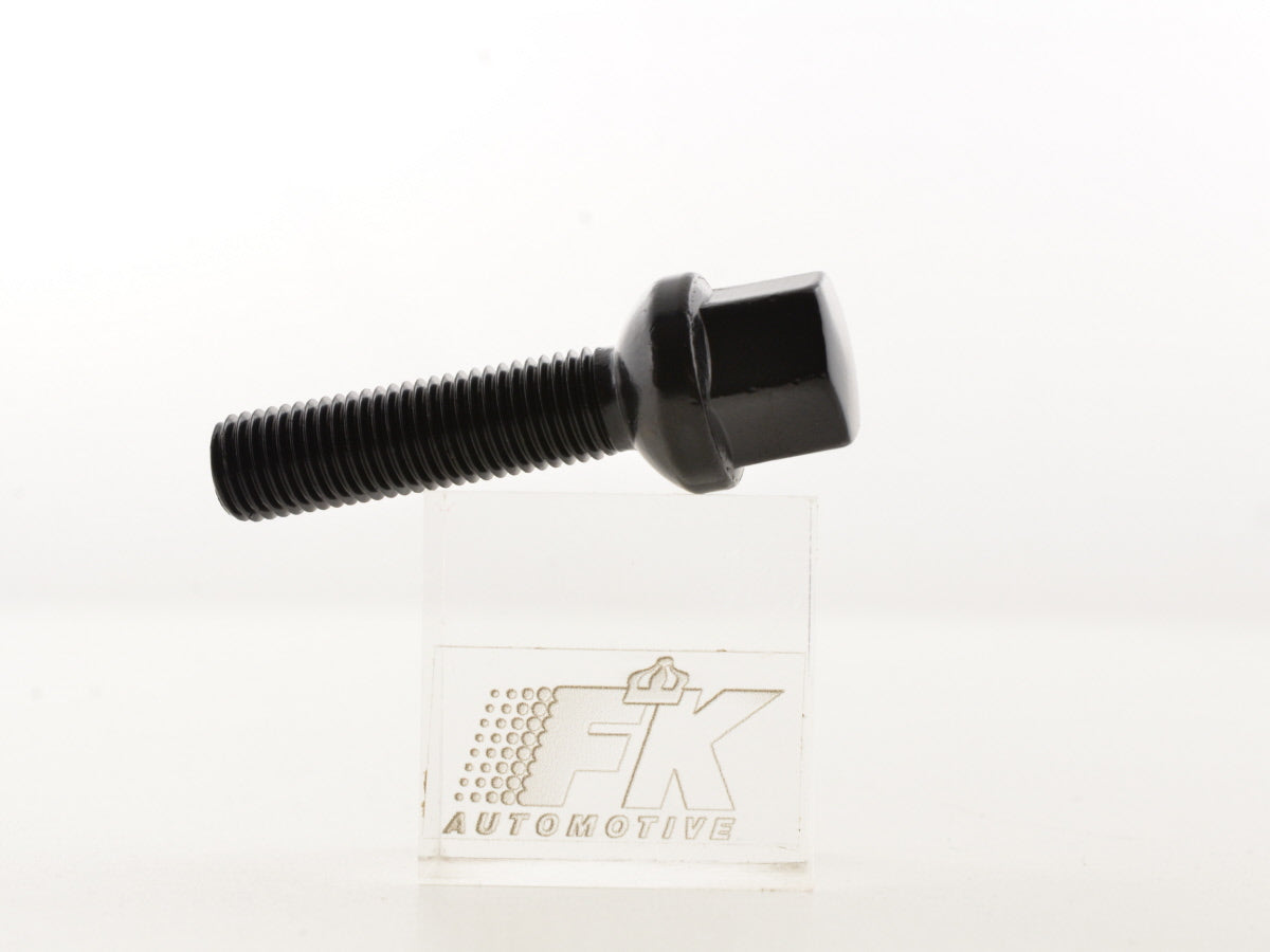 Radschraube einzeln Schaftlänge 35mm Kugelbund schwarz M12x1,5
