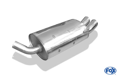FOX Renault Twingo C06 Endschalldämpfer - 2x70 Typ 18