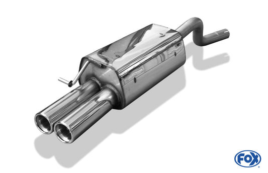 FOX Renault Twingo CNO Endschalldämpfer - 2x70 Typ 13