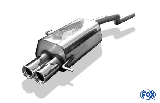 FOX Renault Clio II B Endschalldämpfer - 2x80 Typ 13