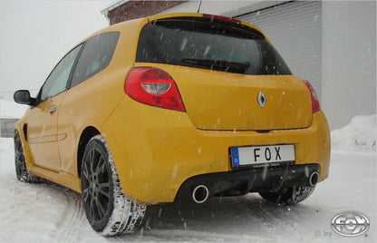FOX Renault Clio III B Sport Facelift Endschalldämpfer quer Ausgang rechts/links - 1x50 Typ 10 rechts/links (es werden die originalen Endrohre verwendet)