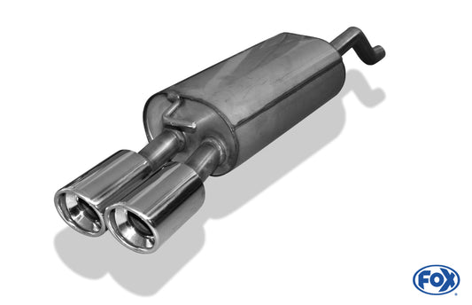 FOX Renault Clio III GT Endschalldämpfer - 2x90 Typ 17