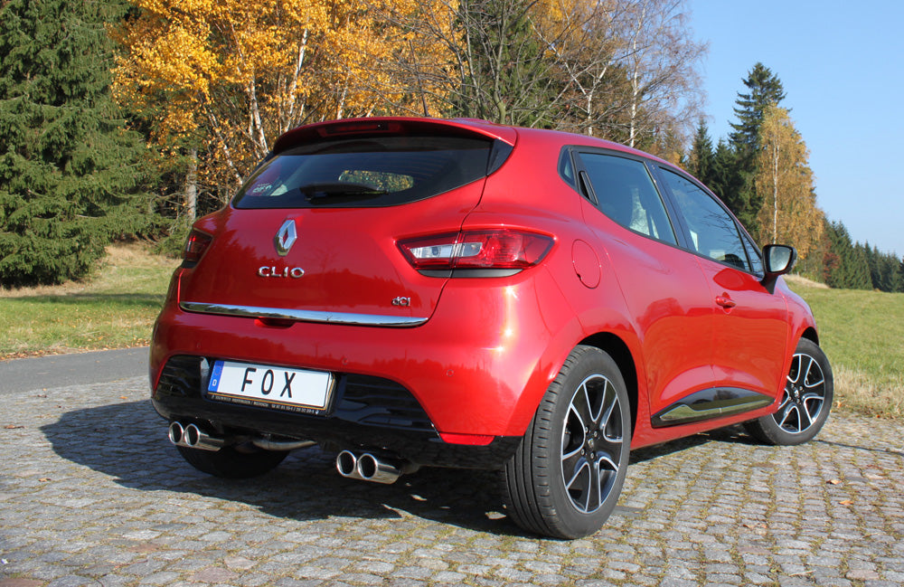 FOX Renault Clio IV Endschalldämpfer Ausgang rechts/links - 2x76 Typ 16 rechts/links