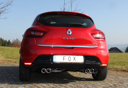 FOX Renault Clio IV Endschalldämpfer Ausgang rechts/links - 2x76 Typ 16 rechts/links