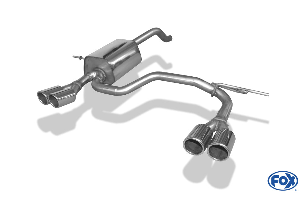 FOX Renault Clio IV Endschalldämpfer Ausgang rechts/links - 2x76 Typ 16 rechts/links