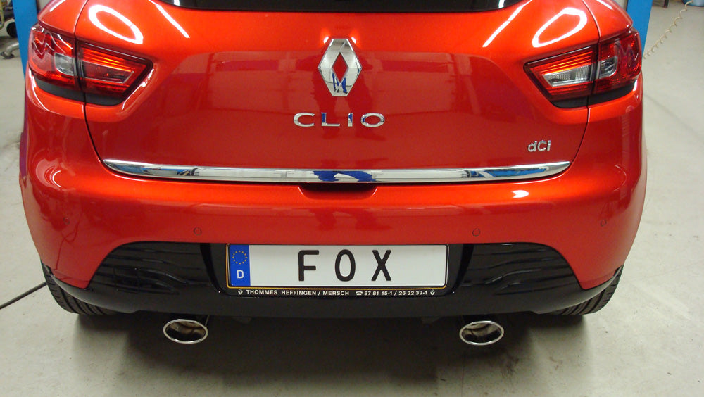FOX Renault Clio IV Endschalldämpfer Ausgang rechts/links - 115x85 Typ 32 rechts/links