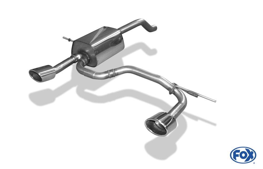 FOX Renault Clio IV Endschalldämpfer Ausgang rechts/links - 115x85 Typ 32 rechts/links