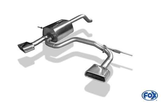 FOX Renault Clio IV Endschalldämpfer Ausgang rechts/links - 145x65 Typ 59 rechts/links