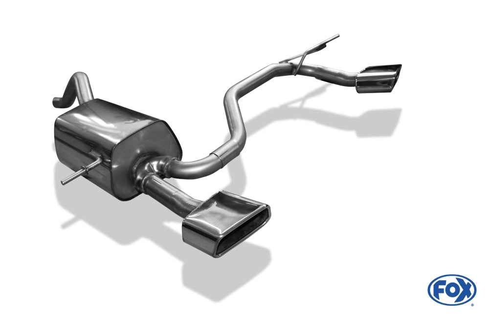 FOX Renault Clio IV Endschalldämpfer Ausgang rechts/links - 145x65 Typ 59 rechts/links