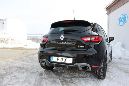 FOX Renault Clio IV RS Endschalldämpfer quer Ausgang rechts/links - 1x50 rechts/links für Serienschürze (Endrohre nicht sichtbar)