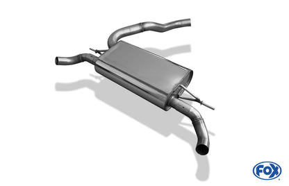 FOX Renault Clio IV RS Endschalldämpfer quer Ausgang rechts/links - 1x50 rechts/links für Serienschürze (Endrohre nicht sichtbar)