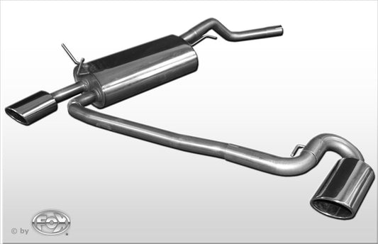 FOX Renault Megane I - Typ BA/ EA/ JA Endschalldämpfer Ausgang rechts/links  - 115x85 Typ 32 rechts/links
