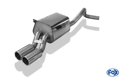 FOX Renault Megane III Schrägheck/ Coupe Endschalldämpfer - 2x80 Typ 12