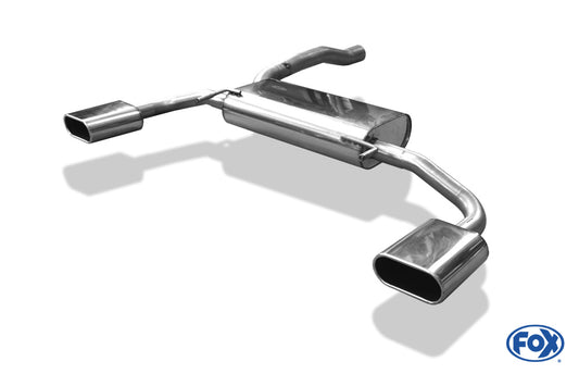 FOX Renault Avantime Endschalldämpfer quer Ausgang rechts/links - 160x80 Typ 52 rechts/links