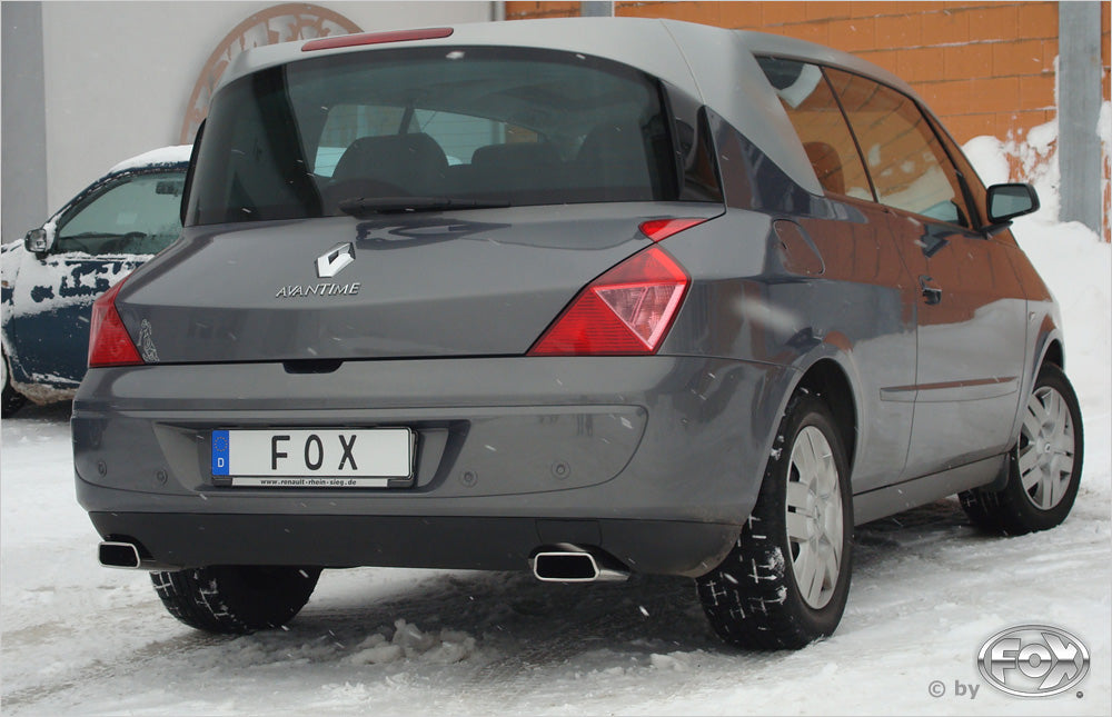 FOX Renault Avantime Endschalldämpfer quer Ausgang rechts/links - 145x65 Typ 59 rechts/links