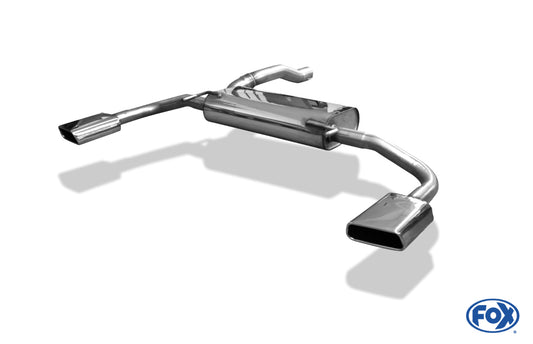 FOX Renault Avantime Endschalldämpfer quer Ausgang rechts/links - 145x65 Typ 59 rechts/links