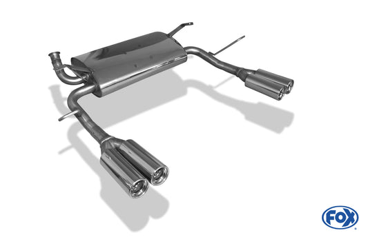 FOX Renault Laguna II B74 - Limousine Endschalldämpfer Ausgang rechts/links  - 2x80 Typ 13 rechts/links
