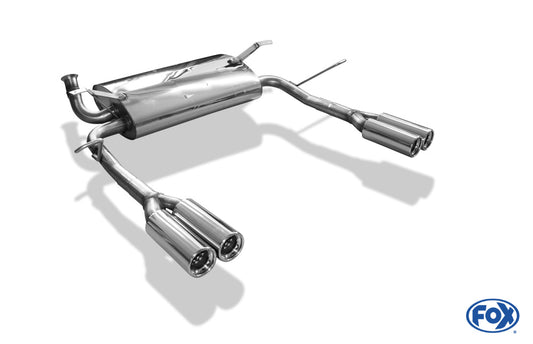 FOX Renault Laguna II K74 - Grandtour Endschalldämpfer Ausgang rechts/links  - 2x80 Typ 13 rechts/links