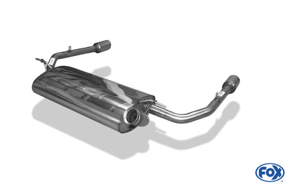 FOX Renault Laguna III Grandtour Endschalldämpfer Ausgang rechts/links - 1x90 Typ 17 rechts/links