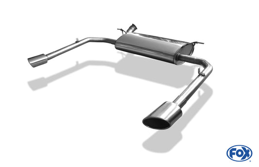 FOX Renault Laguna III Grandtour Endschalldämpfer Ausgang rechts/links - 115x85 Typ 38 rechts/links